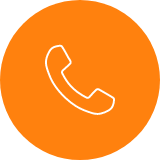 Icon with a phone inside